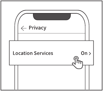 Apparaatverbinding - Stap 1 - Schakel gps in