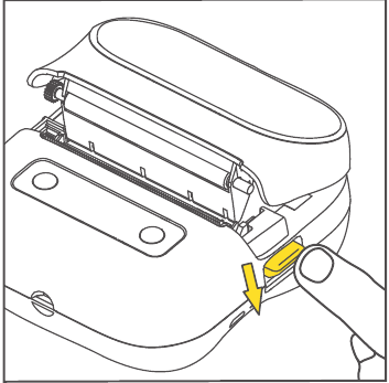 Papierrol installeren - Stap 2