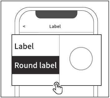 De labelsjabloon selecteren - Stap 2