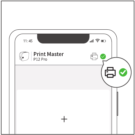 Verbinding maken met apparaat in Print Master-app - Stap 4