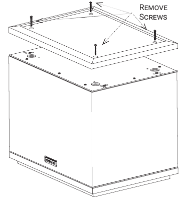 Om de subwoofer te integreren met de standaard - Stap 1