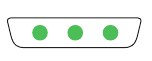 Alle drie de groene lampjes blijven branden, wat betekent dat het doel is vergrendeld.