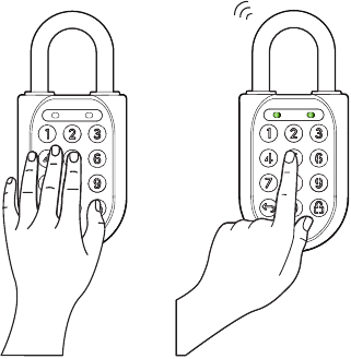Om te ontgrendelen via een PIN-code
