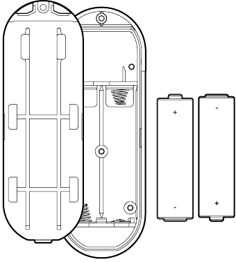 Batterijen installeren/vervangen - Stap 2