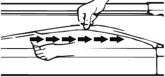 Controleren of de loopband voldoende gesmeerd is
