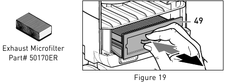 Het uitlaat-microfilter vervangen - Stap 1