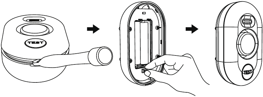 De waterlekdetector instellen - Stap 1
