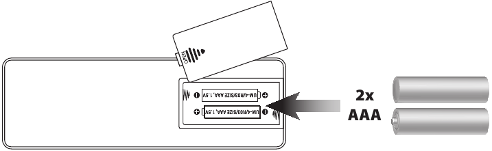 Batterij afstandsbediening