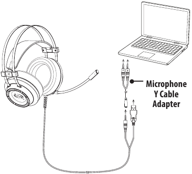 De microfoonadapter gebruiken