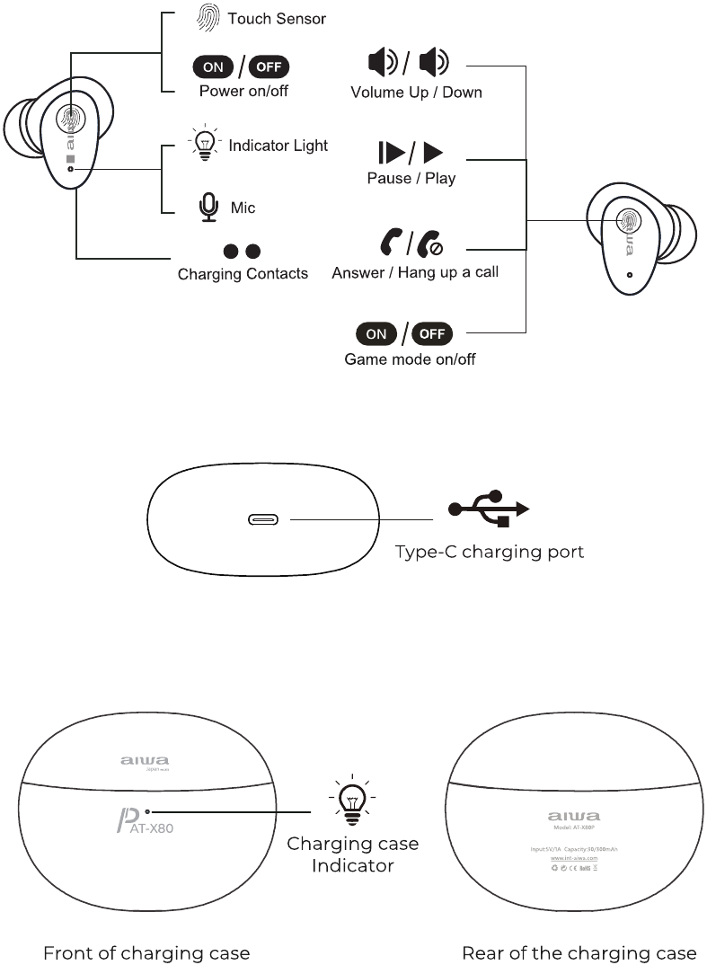Schematisch diagram van de werking van het product