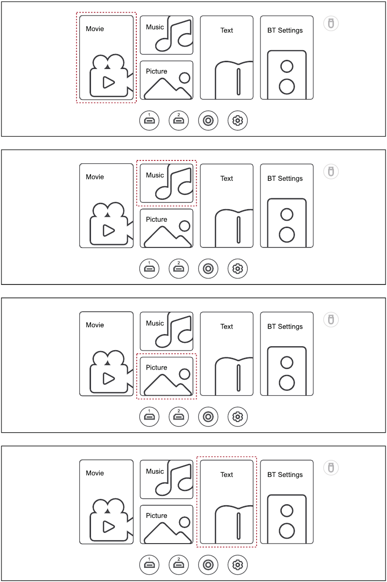 Invoerbron - USB-modusverbinding