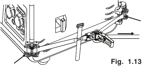 De constructie aan de behuizing vastmaken - stap 2