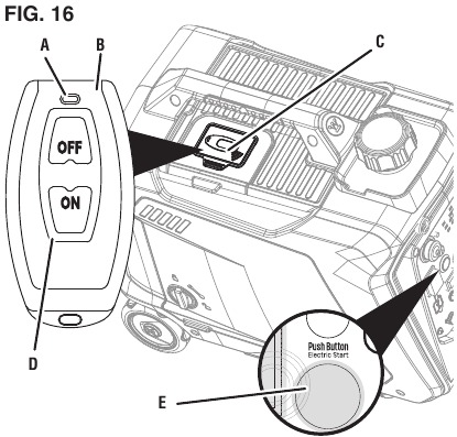 OPERATION - USING THE REMOTE START FOB