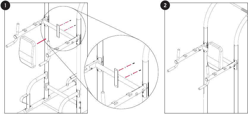 MONTAGE-INSTRUCTIES - Stap 7 - Rugleuning bevestigen