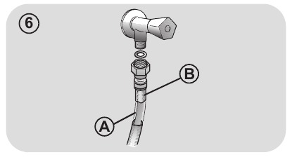 Hydraulische aansluitingen - Stap 4