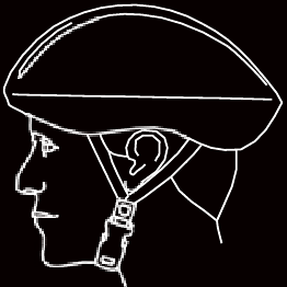 Correcte pasvorm van de helm