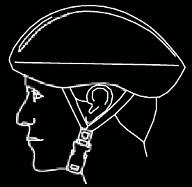 Correcte pasvorm van de helm