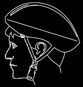 Incorrecte pasvorm van de helm