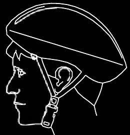 Helm zit incorrect