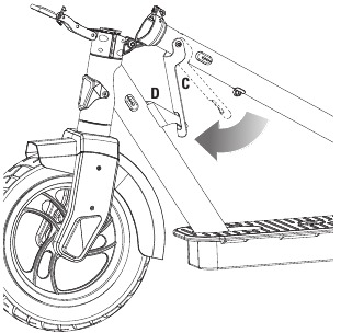 Scooter inklappen