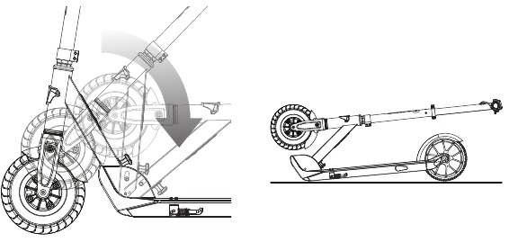 Scooter inklappen