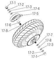 Hardware achterwiel