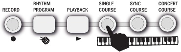 Lesmodi - De Single Key (Enkele Toets) lesmodus gebruiken