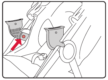 De babyautostoelontvangers verwijderen - Stap 1