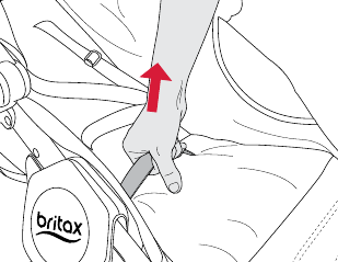 De kinderwagen inklappen - Stap 2