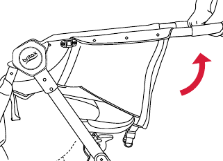 De kinderwagen uitklappen - Stap 2
