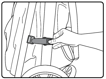 De kinderwagen uitklappen - Stap 1