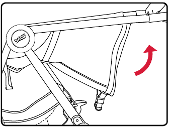 De kinderwagen uitklappen - Stap 2