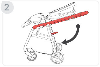 Het product inklappen - Stap 2