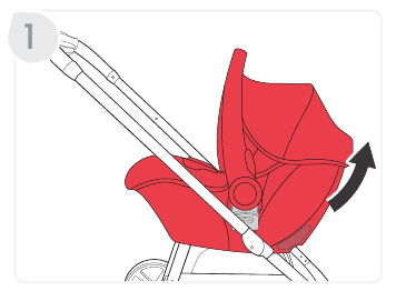 De autostoel voor baby's verwijderen