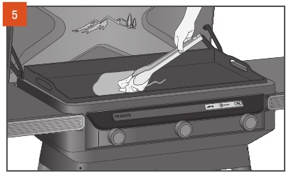 UW FLAT TOP GRILL INBRANDEN - Stap 5