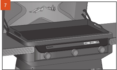 UW FLAT TOP GRILL INBRANDEN - Stap 7