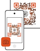 Richt de camera van uw telefoon op de QR-code