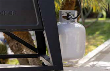 UW PRODUCT GEBRUIKEN - LP-gasfles installeren