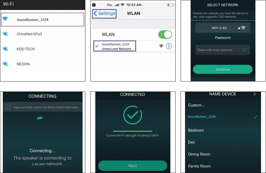 Verbinding via app - Stap 1