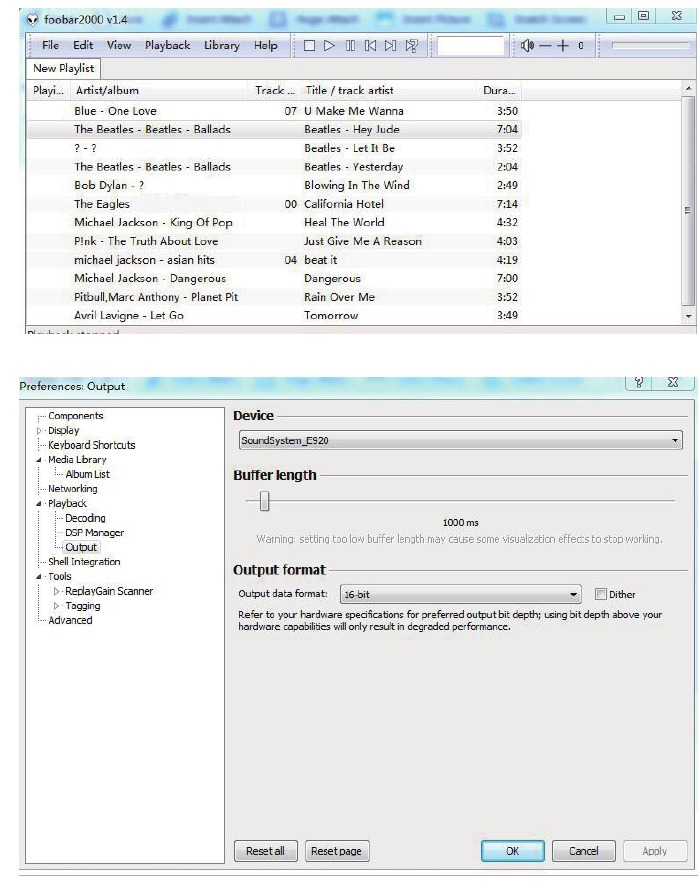 Muziek afspelen van Windows-pc via Foobar2000