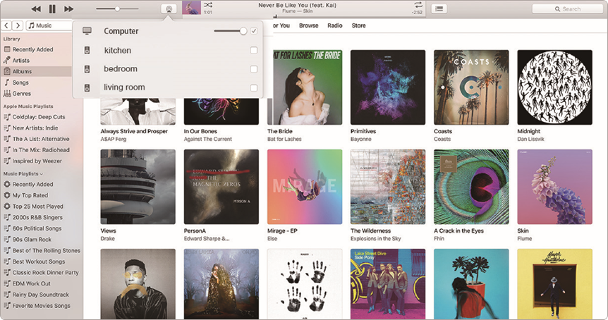 Muziek afspelen van iTunes op Mac en Windows PC