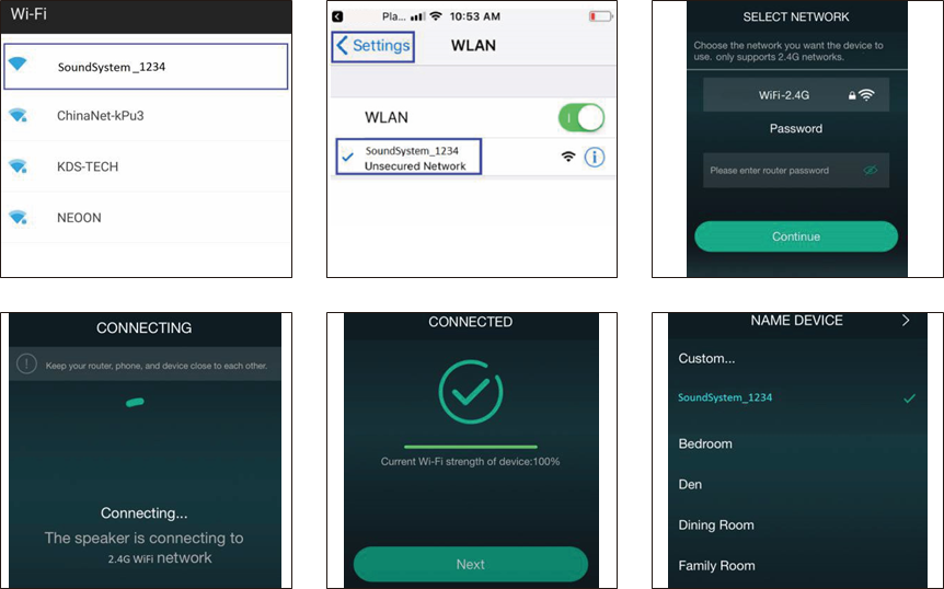 Verbinding via app - Stap 1
