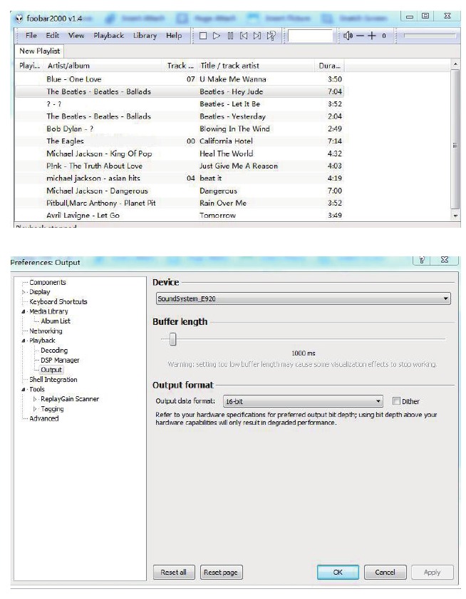 Muziek afspelen van Windows-pc via Foobar2000