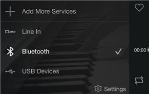 Bluetooth modus afspelen