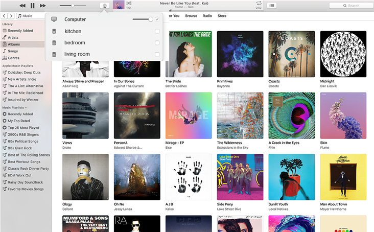 Muziek afspelen van iTunes op Mac en Windows PC