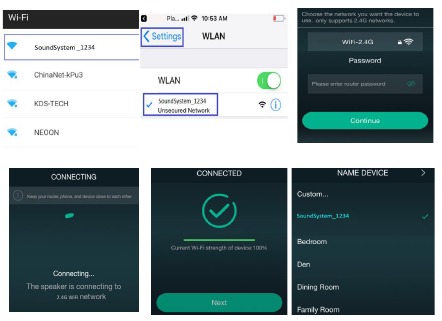 Eerste gebruik & WiFi-installatie - Stap 1