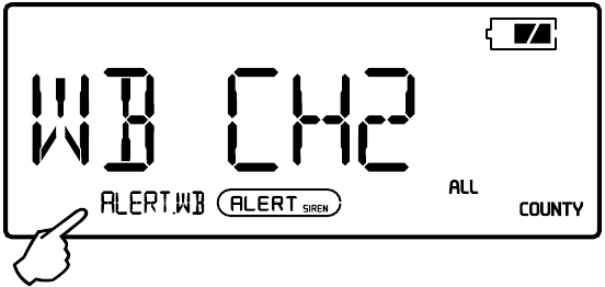 NOAA-weeralarms instellen - Stap 2