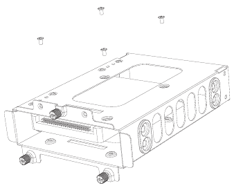 Drives in de HDD-kooi installeren - Stap 2