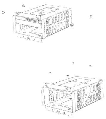 Drives in de HDD-kooi installeren - Stap 3