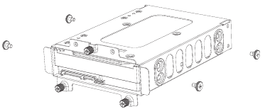 Drives in de HDD-kooi installeren - Stap 1
